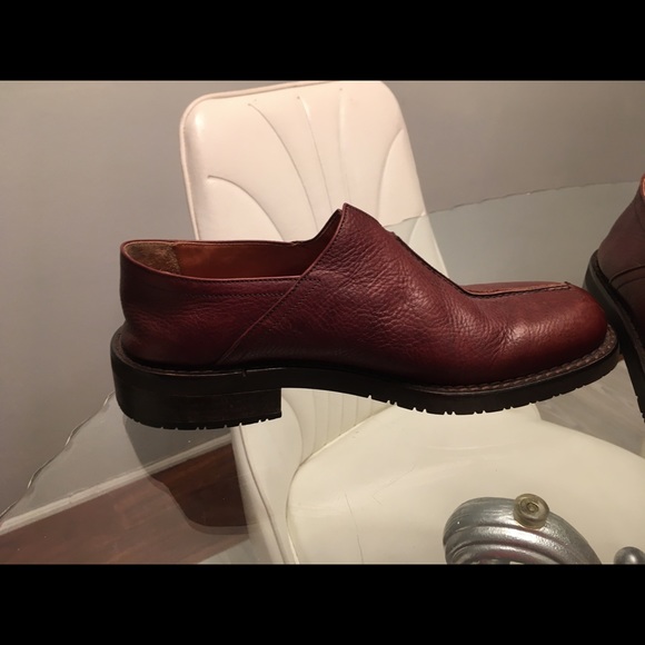 Joseph Abboud Split Seam Brown Leath Slip On Sz 9 - Picture 3 of 8